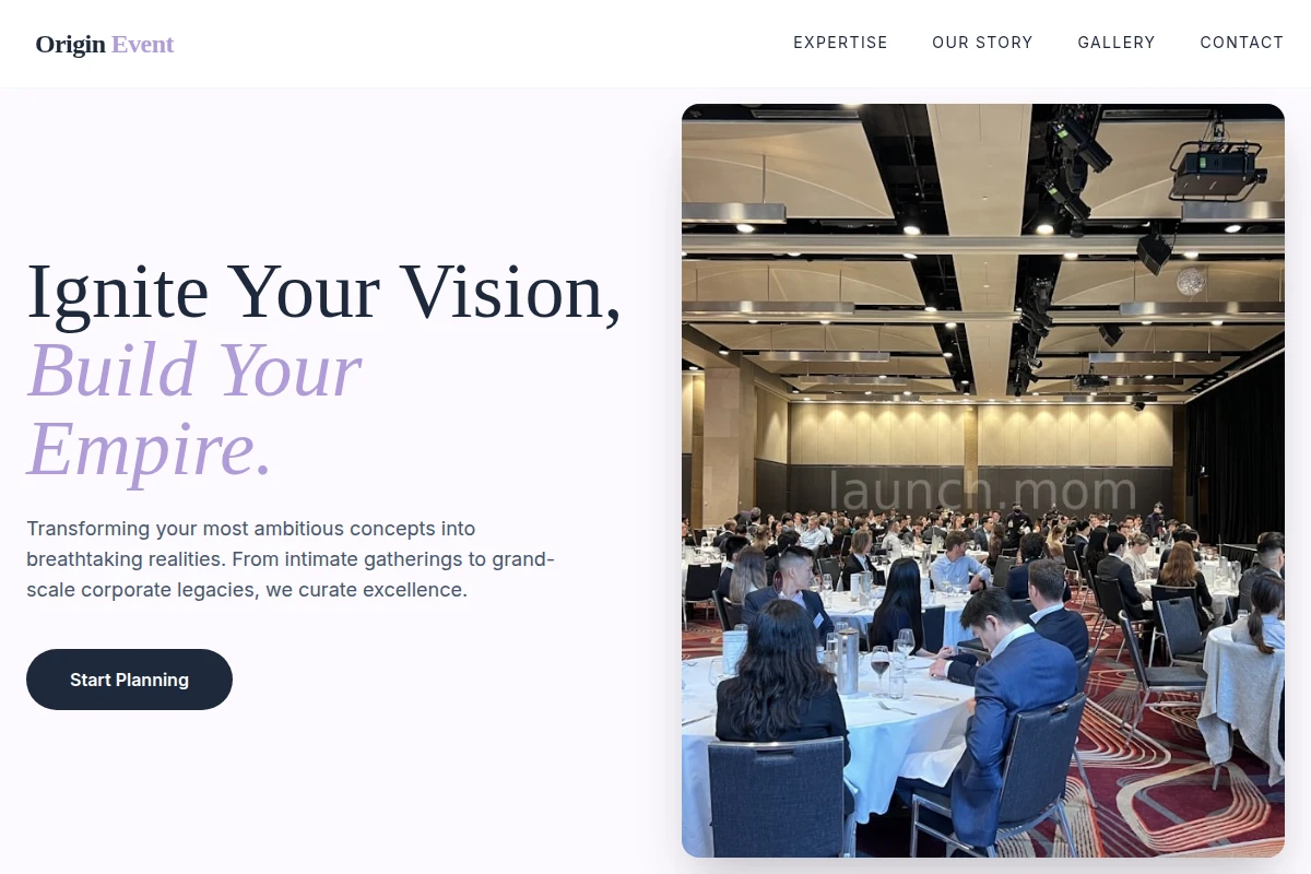 Origin Event Planning